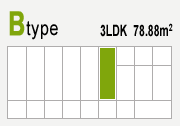 Btype 3LDK 78.88m2