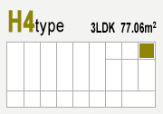 H4type 3LDK 77.06m2