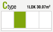 Ctype 1LDK 30.07m2