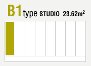 B1type STUDIO 23.62m2