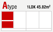 Atype 1LDK45.82m2