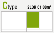 Ctype 2LDK61.08m2