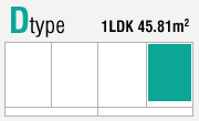 Dtype 1LDK45.81m2