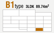 B1type 3LDK 89.74m2