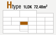 Htype 1LDK 72.48m2