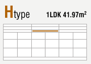 Htype 1LDK 41.97m2