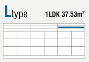 Ltype 1LDK 37.53m2