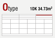 Otype 1DK 34.73m2
