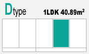 Dtype 1LDK 40.89m2